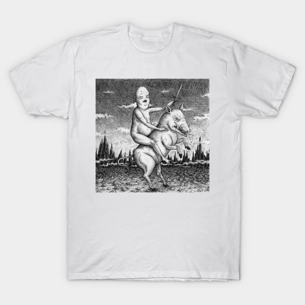 The Pig Rider T-Shirt by CESwift